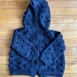 Misha and Puff Wool Popcorn Cardigan Size 18-24 Months